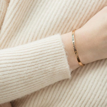 Travel To Feel Alive Bracelet - Quote Bracelet - Mantra Bracelet Bracelet Brother & Sisters